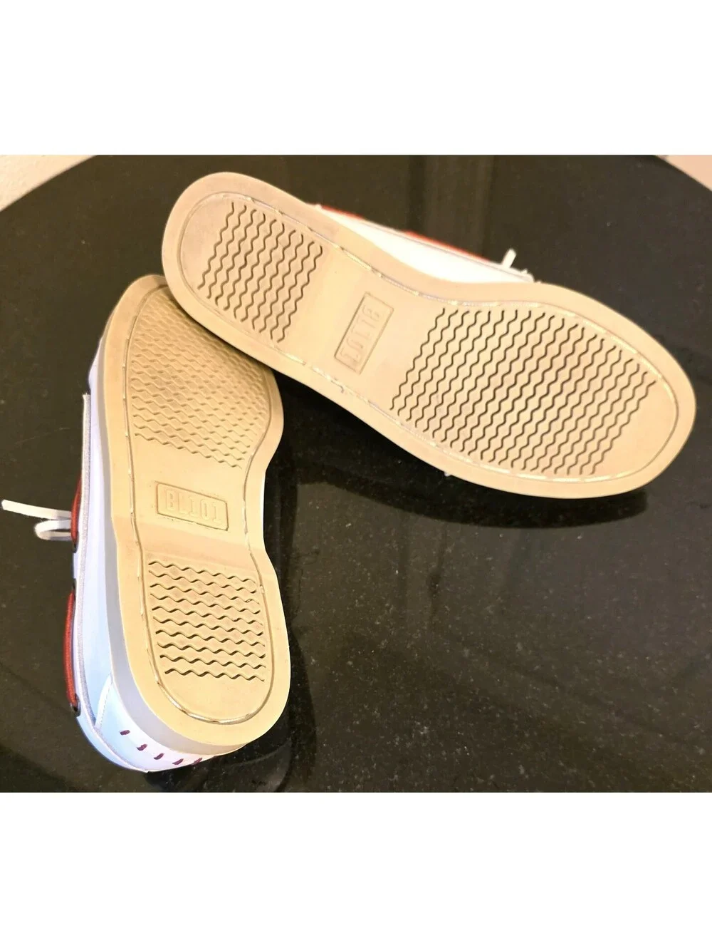 Baseball Lifestyle 101 White Leather Boat Shoes Men 7 Women 8.5 Red Stitching